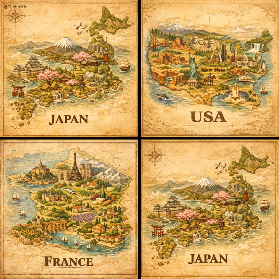 A hand-painted isometric birds-eye view illustration of [...