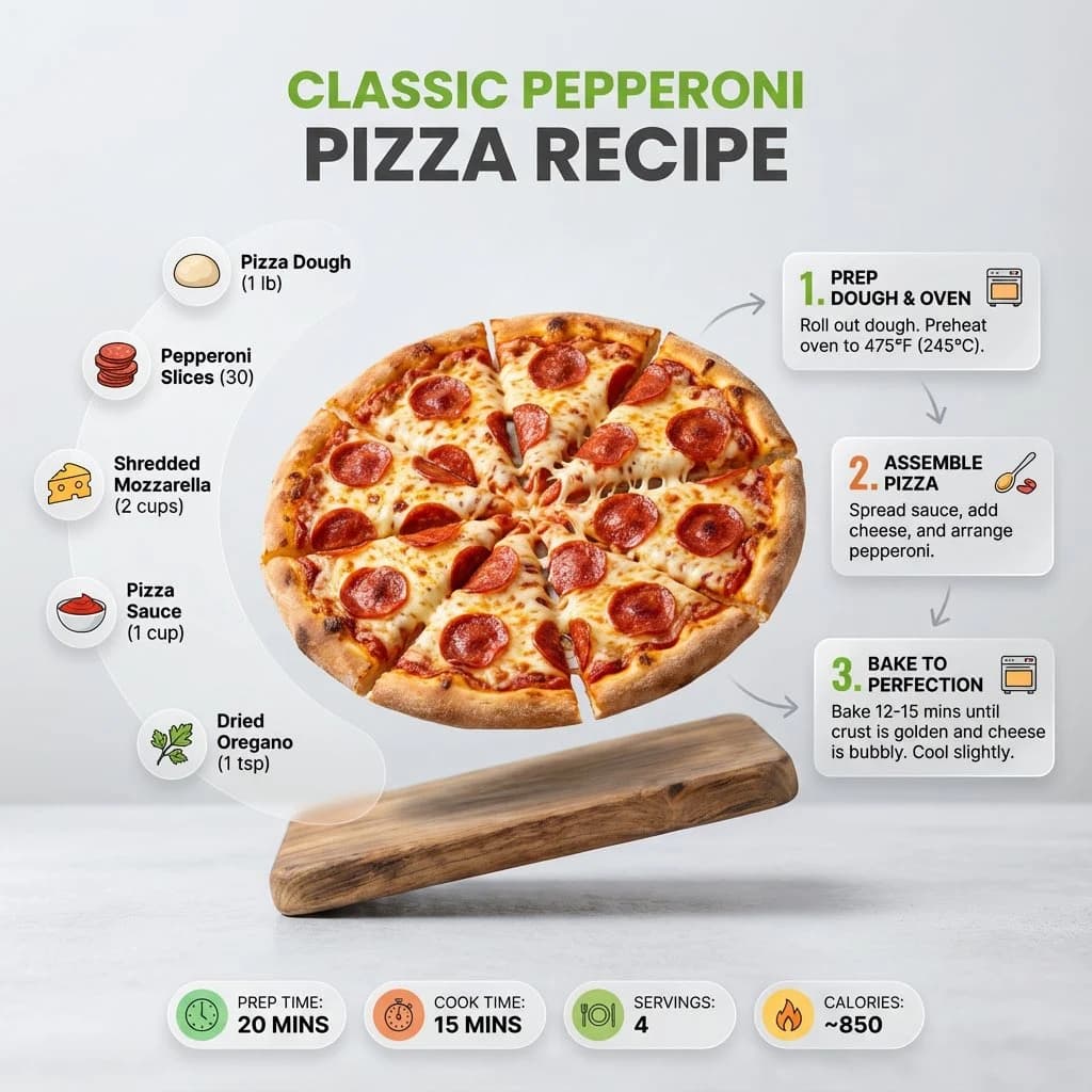 Ultra-clean modern recipe infographic. Showcase [FOOD] in a ...