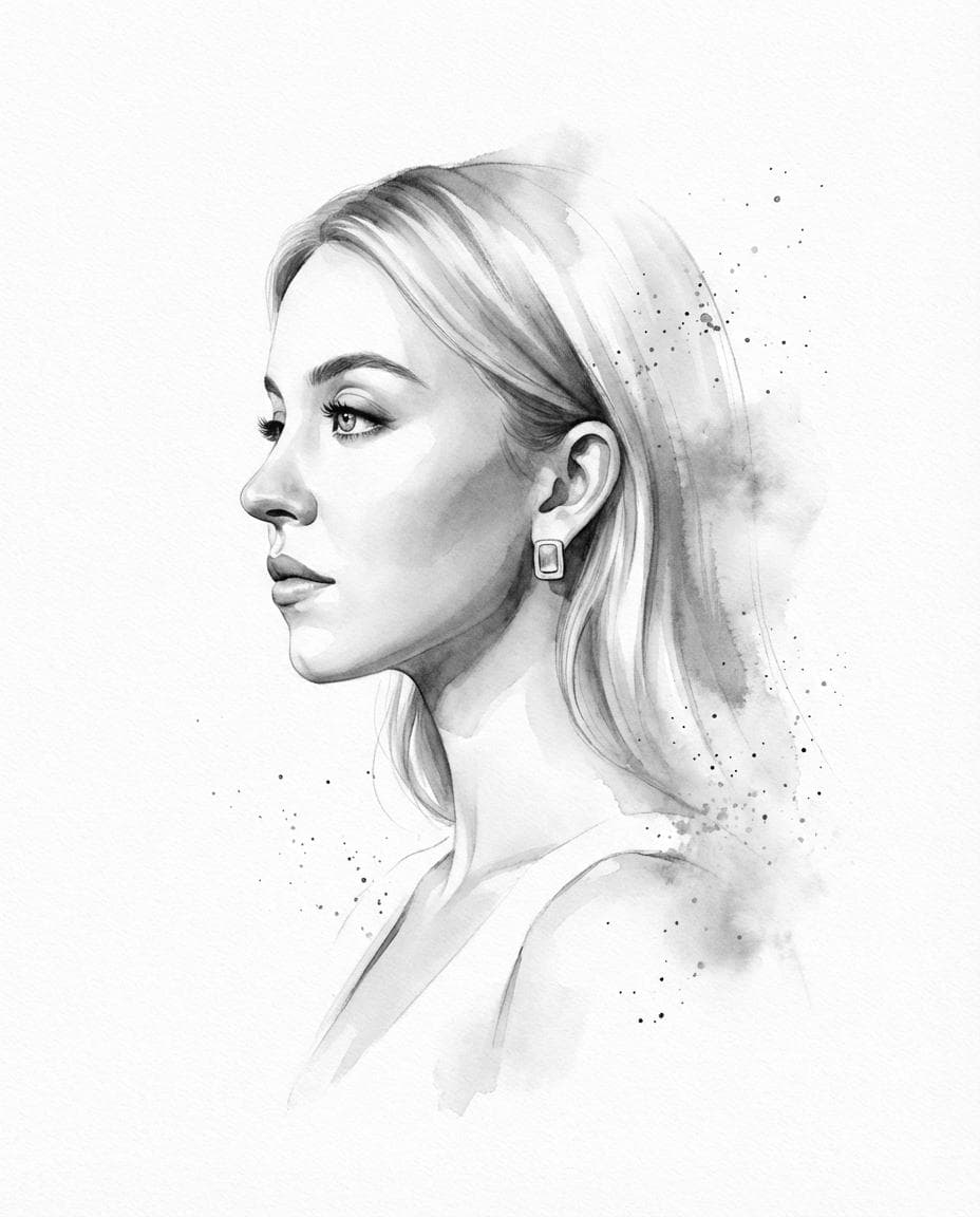 Transform the input photo into a refined monochromatic ink p...