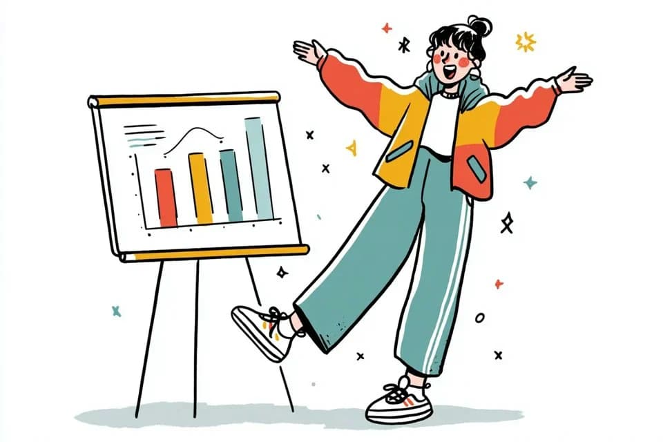A simple illustration of a [subject] in [outfit], [doing act...